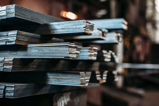 alternating stacks of thin metal plates for custom metal fabrication
